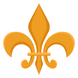 Ícone de broche de padrão floral Desenho PNG
