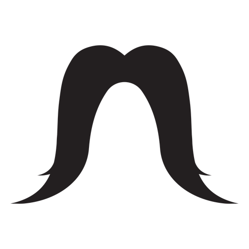 Fu manchu moustache icon PNG Design
