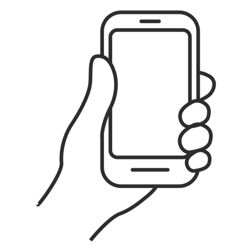 Handheld Cellphone Icon Transparent Png Svg Vector File