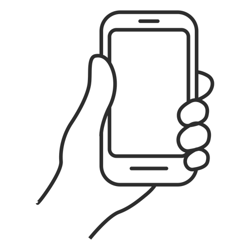 Handheld-Handy-Symbol PNG-Design