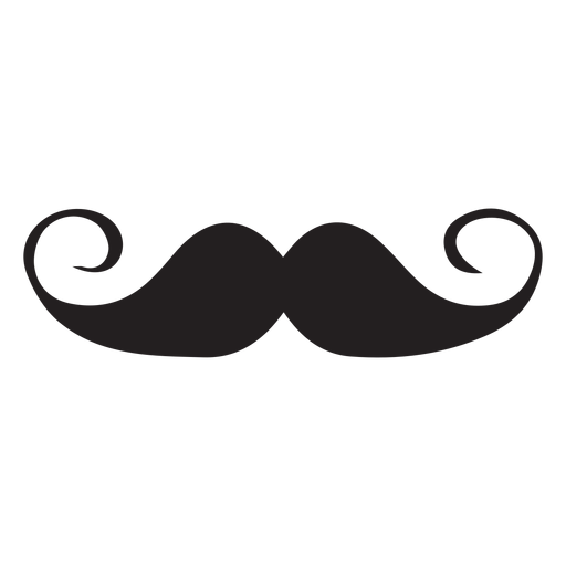 Handlebar moustache icon PNG Design