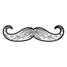 Handlebar style mustache hand drawn icon Handlebar style mustache hand drawn icon