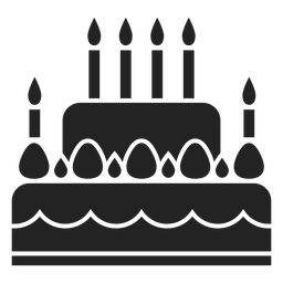 Hanukkah cake icon PNG Design