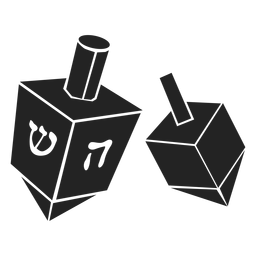 Icono de Hanukkah Dreidel Icono de Hanukkah Dreidel