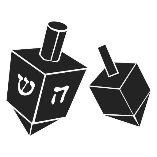 ?cone de dreidel de Hanukkah Desenho PNG