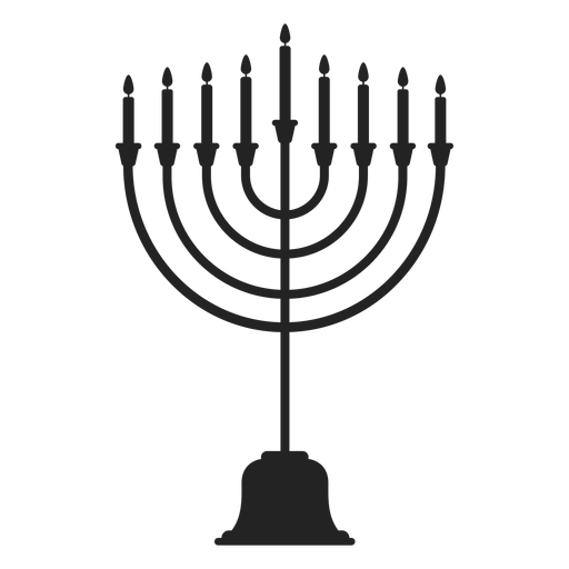 ?cone de candelabro de menor? de Hanukkah Desenho PNG