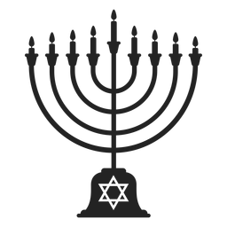 Hanukkah menorah icon Transparent PNG