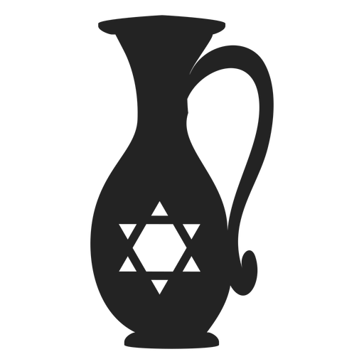 Hanukkah oil jug icon hanukkah PNG Design