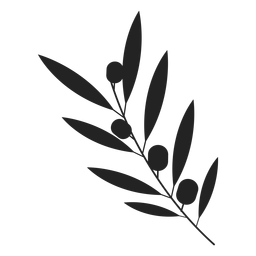 Chanukka-Olivenpflanzenikone PNG-Design