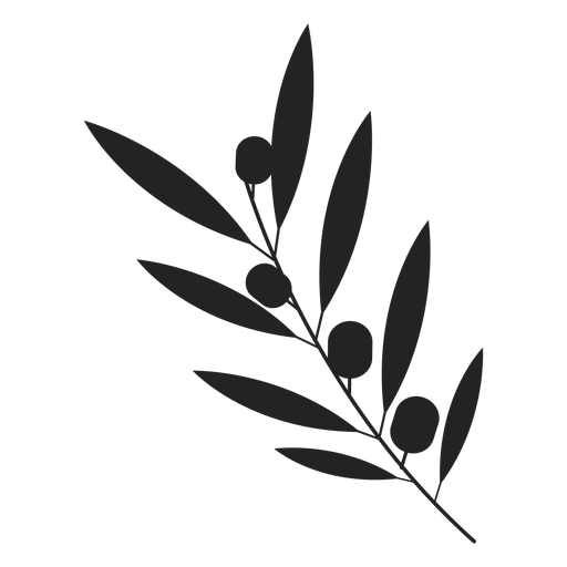 Chanukka-Olivenpflanzenikone PNG-Design