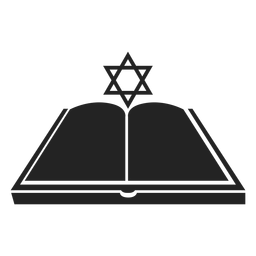 Hanukkah open book icon PNG Design