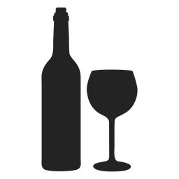 Ícone de vinho e taça de Hanukkah Desenho PNG
