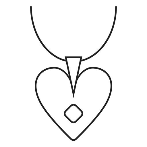 Heart pendant necklace icon Transparent PNG Heart pendant necklace icon Transparent PNG