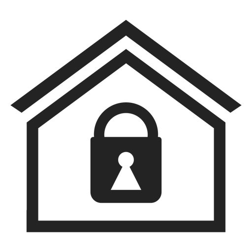 Home security icon PNG Design