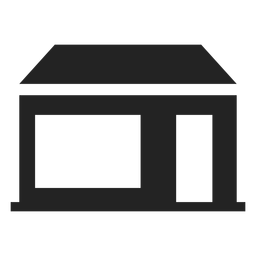 Casa com ícone de porta e janela ampla Desenho PNG