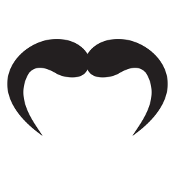 Horseshoe style moustache icon Transparent PNG