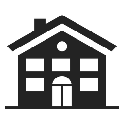 Icono de casa negro Diseño PNG