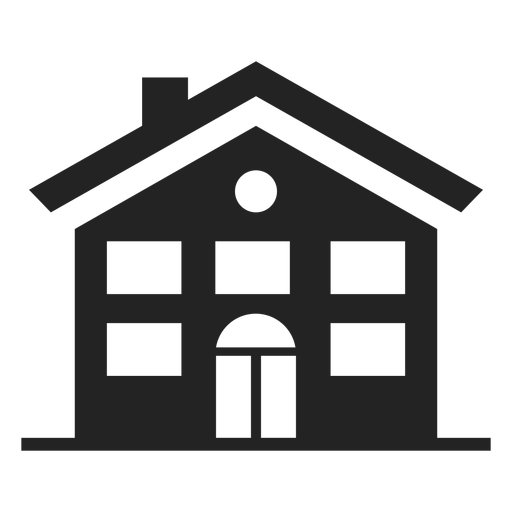 Haus schwarze Ikone PNG-Design