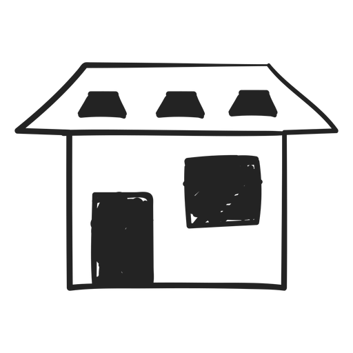Icono de estilo de dibujo de casa Diseño PNG