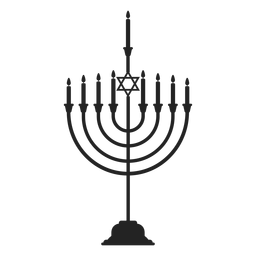 Jewish Hanukkah Menorah Icon PNG & SVG Design For T-Shirts