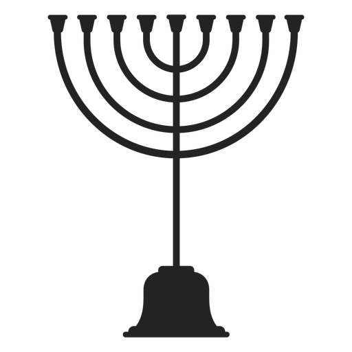 Jewish menorah icon PNG Design