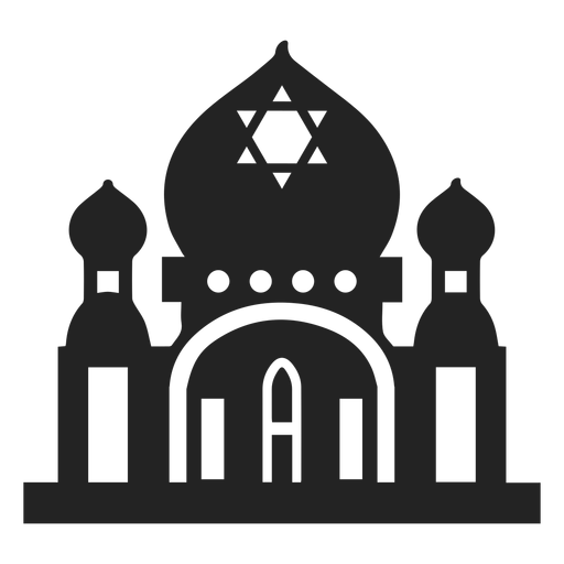 Jewish temple icon PNG Design