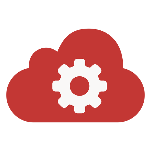 Icono de configuración de nube de marketing