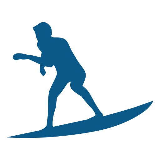Surfista de hombres icono negro Diseño PNG