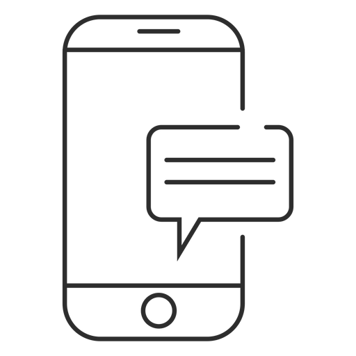 Mobile messaging icon PNG Design
