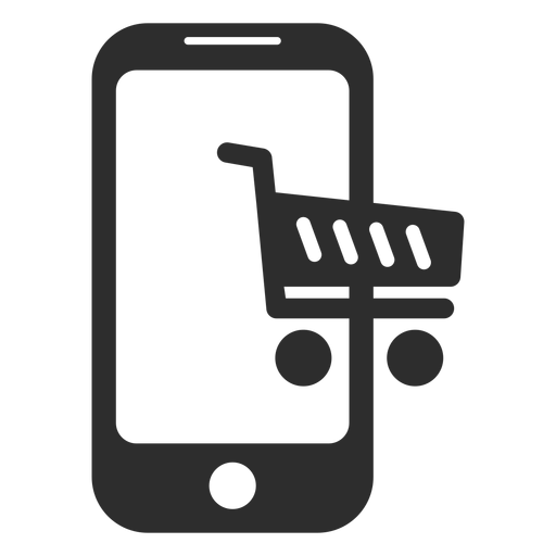 Symbol f?r mobiles Online-Shopping PNG-Design