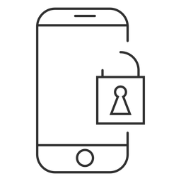 Icono de contraseña móvil Diseño PNG
