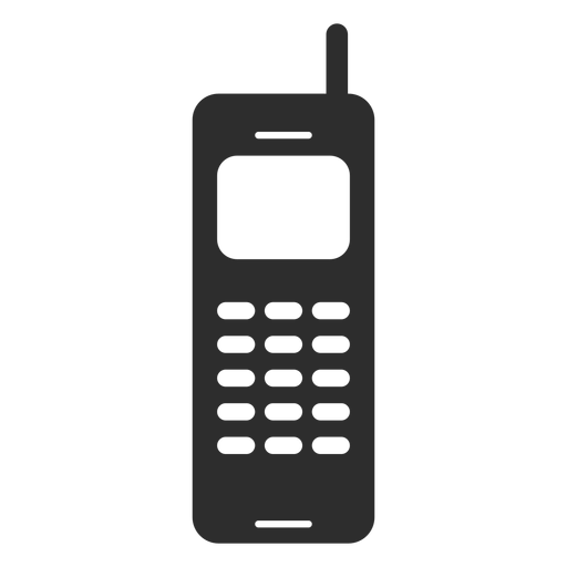 Teléfono móvil con icono de antena Diseño PNG