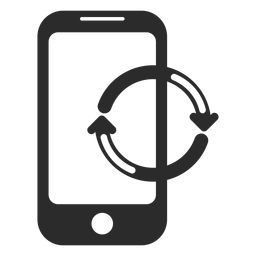 Icono de actualización móvil