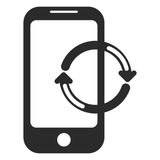 Mobile refresh icon PNG Design