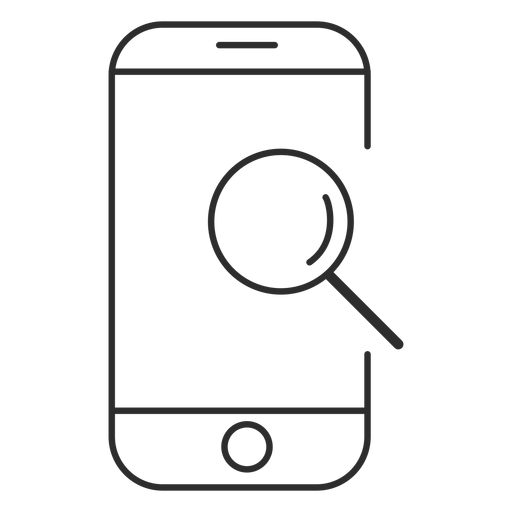 Icono de búsqueda móvil - Descargar PNG/SVG transparente