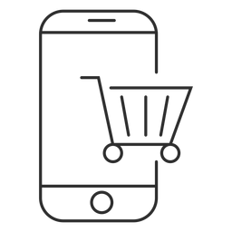 Mobile shopping icon PNG Design Transparent PNG