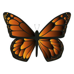 Mariposa de icono de mariposa monarca Transparent PNG