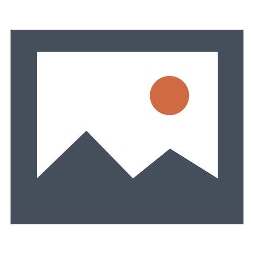 Ícone quadrado da montanha Desenho PNG