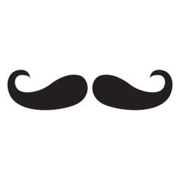 Icono de manillar de bigote Diseño PNG