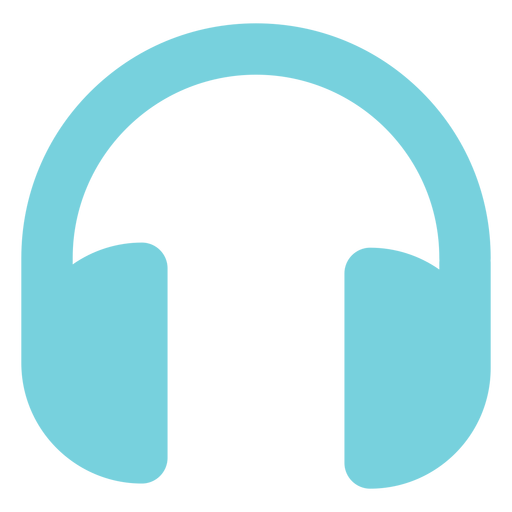 Icono de auriculares multimedia Diseño PNG