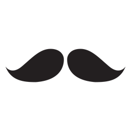 Ícone de bigode preto natural Desenho PNG