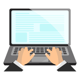Ícone de laptop de escritório Ícone de laptop de escritório