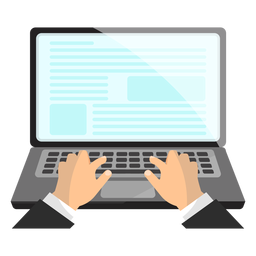 Office laptop icon PNG Design Transparent PNG