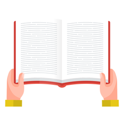 Vector de lectura de libro abierto Diseño PNG