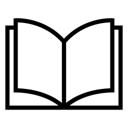 Ícone de livro didático aberto Desenho PNG