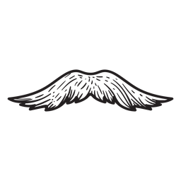 Icono de bigote de pincel de pintor Diseño PNG