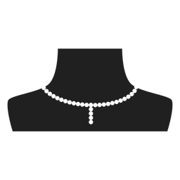 Pearl choker and pendant icon