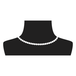 Ícone de gargantilha de pérolas Desenho PNG