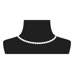 Pearl choker necklace icon Transparent PNG