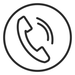 Ícone de símbolo de chamada telefônica Desenho PNG